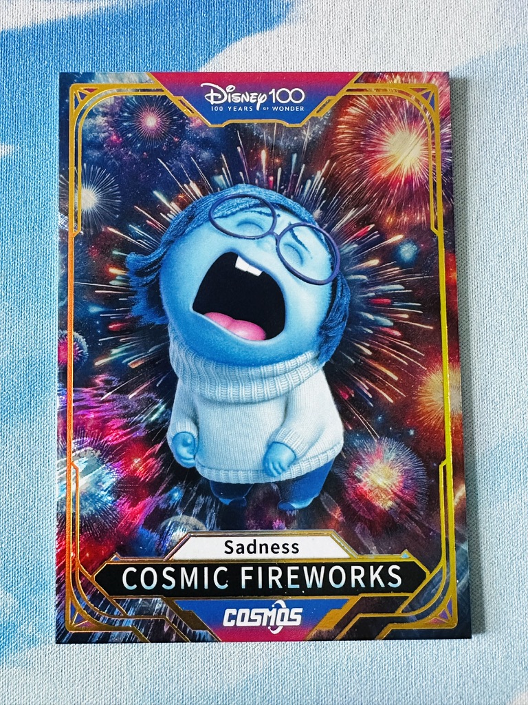 Cosmic Fireworks Card - Sadness