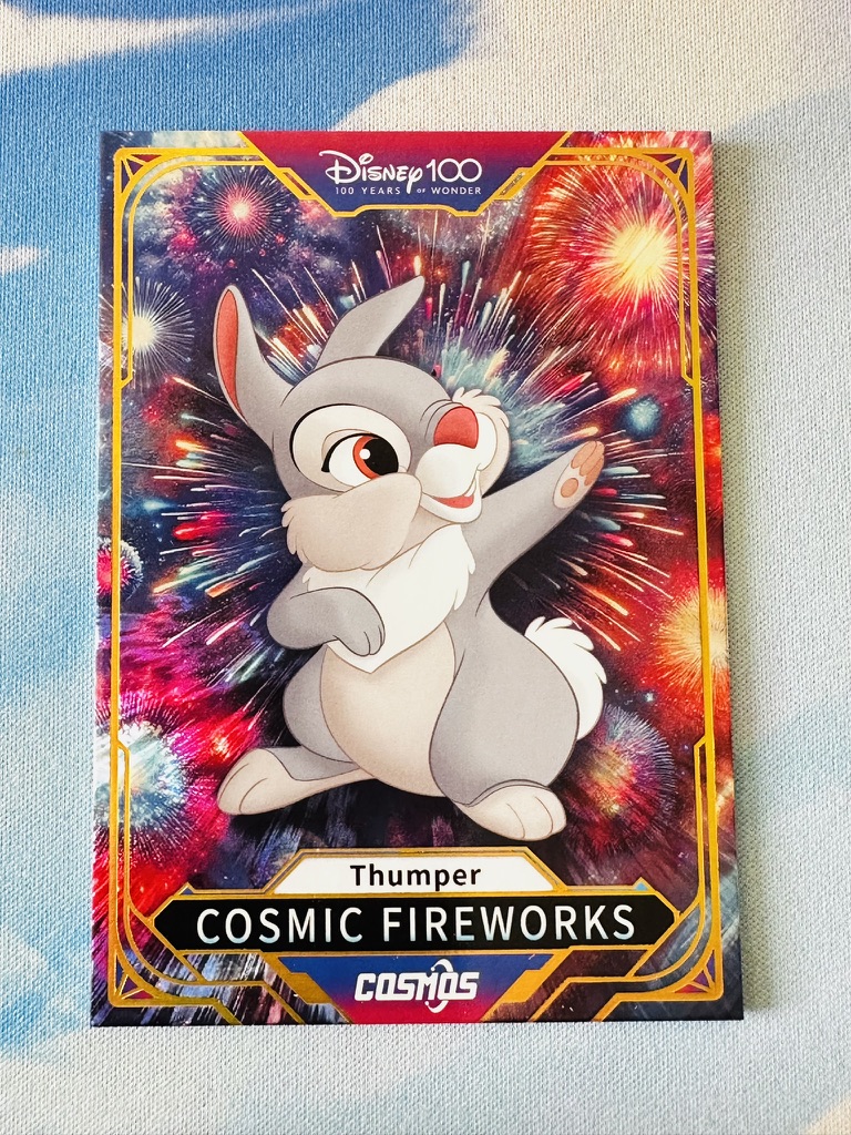 Cosmic Fireworks Card - Thumper