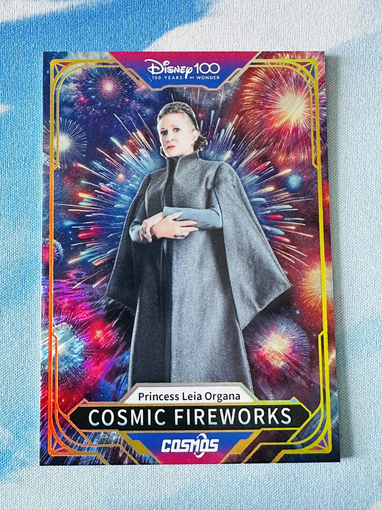 Cosmic Fireworks Card - Princess Leia Organa