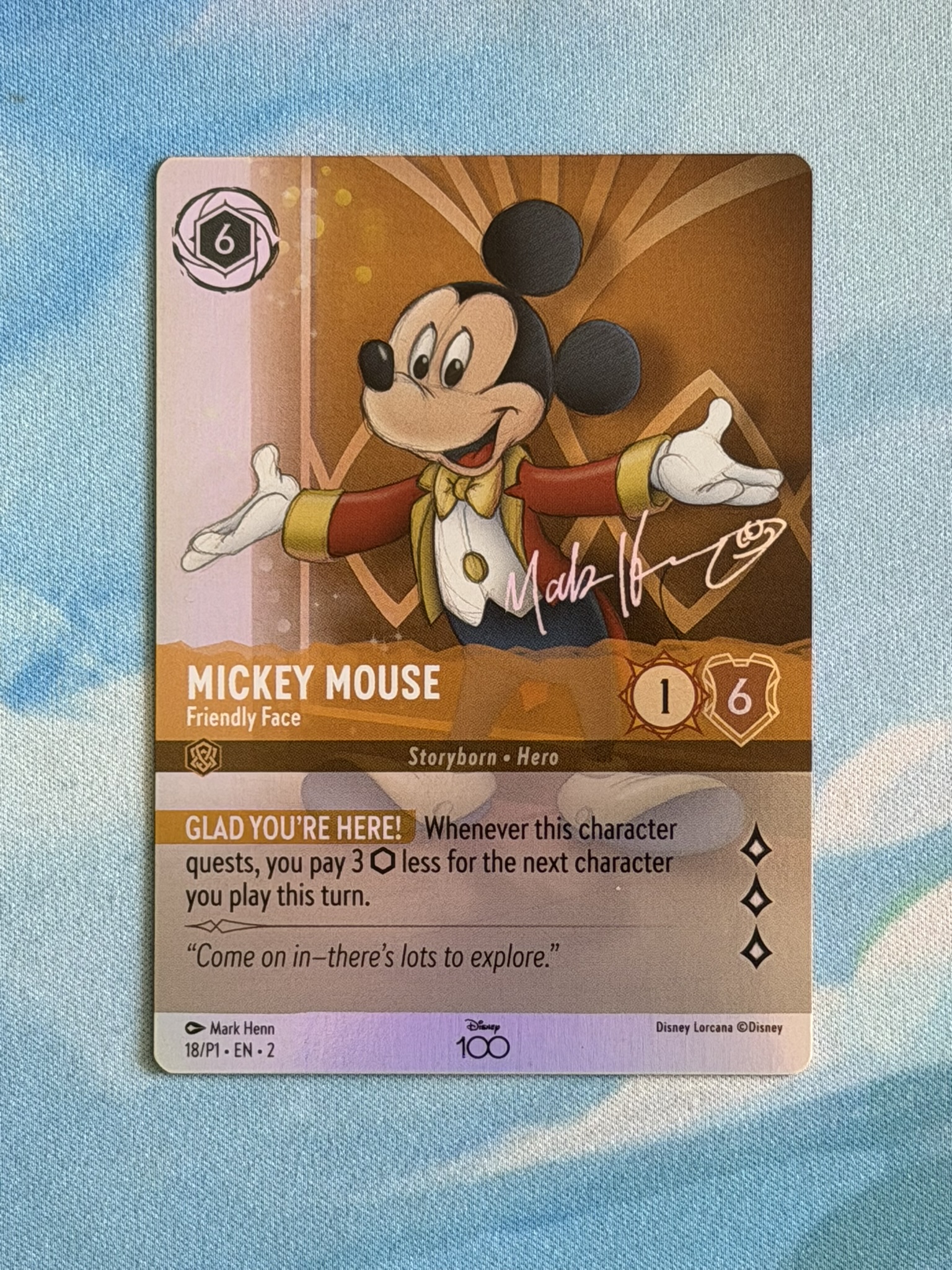 Promo card - Mickey Mouse - Friendly Face