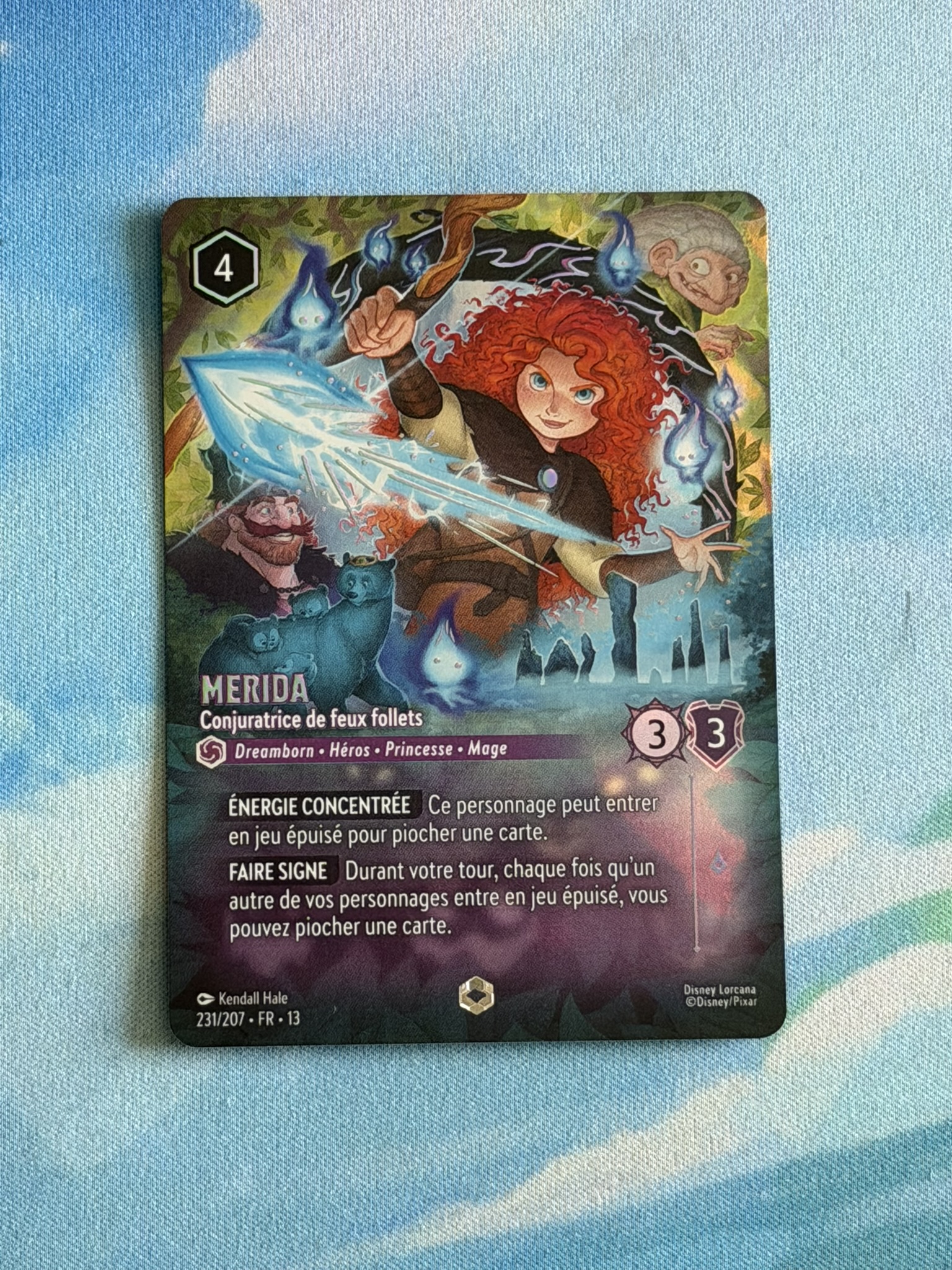 Enchanted card - Merida - Conjuratrice de deux follets