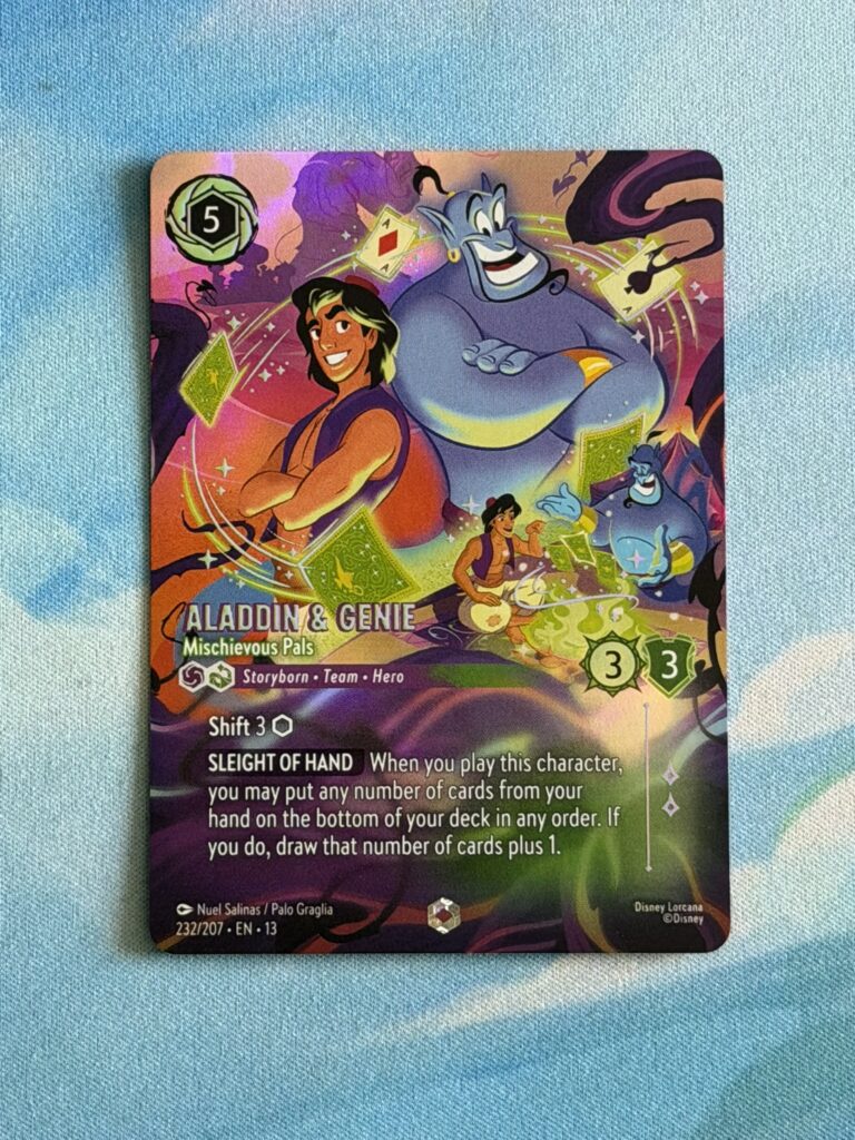 Enchanted card - Aladdin & Genie - Mischievous Pals