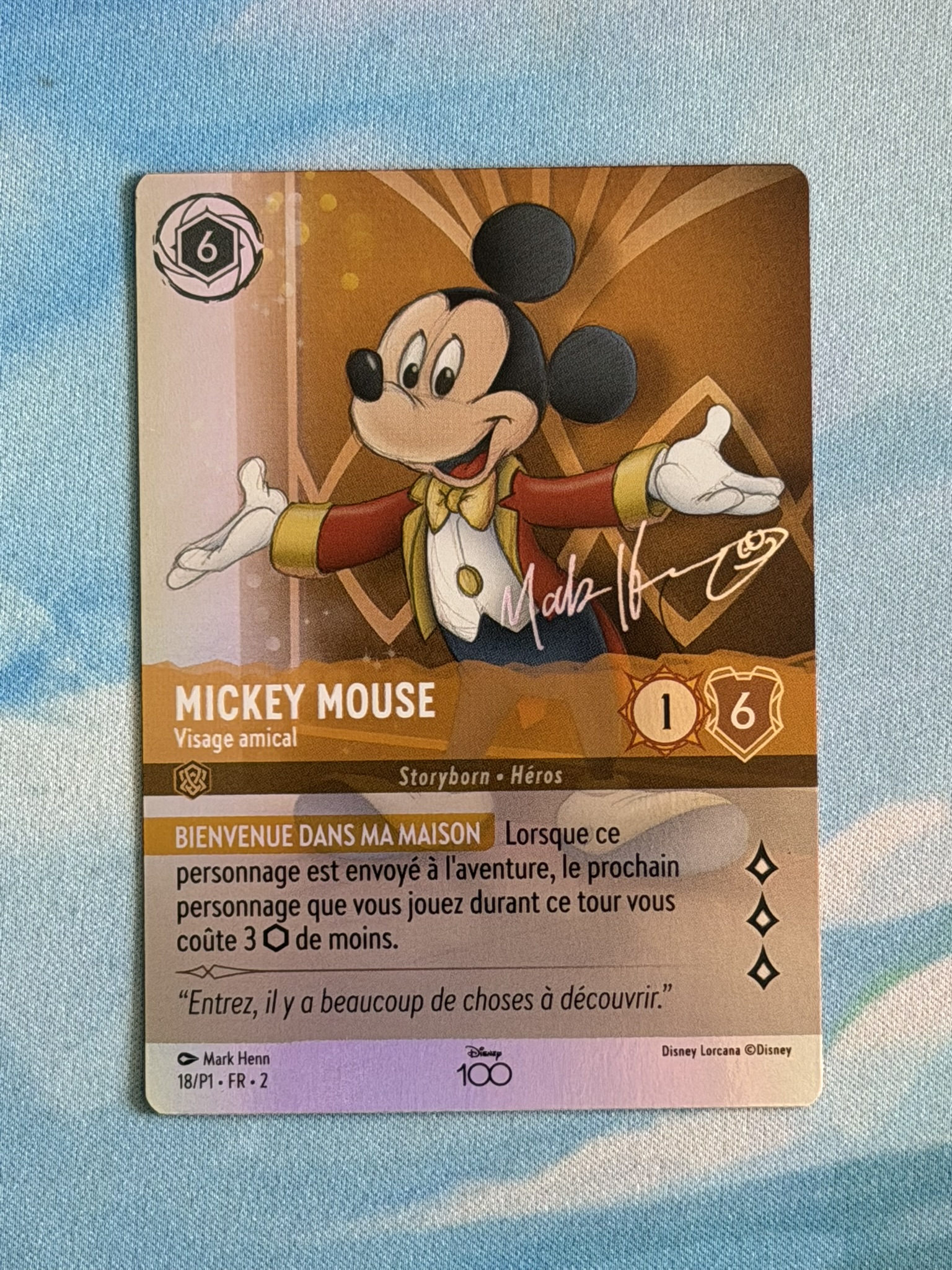 Promo card - Mickey Mouse - Visage amical